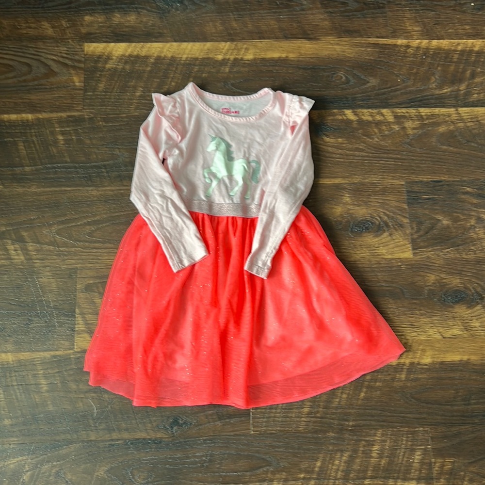 Dress with unicorn on front